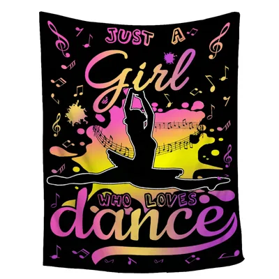 Just a Girl Blanket: Just A Girl Who Loves Dance Design