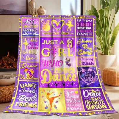 Just a Girl Who Loves to Dance Blanket Celebrating Ballet and Movement