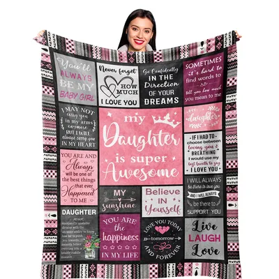 Daughter Gift Blanket: Love Quotes for Her