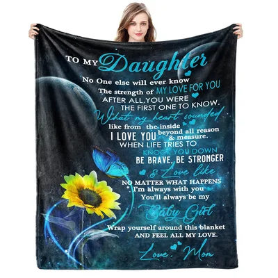 Daughter from Mom Blanket: A Sunflower Letter to Her