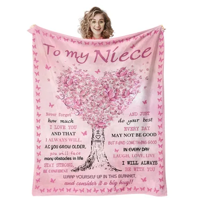 Aunt to Niece Blanket: A Heart Tree Hug for Her