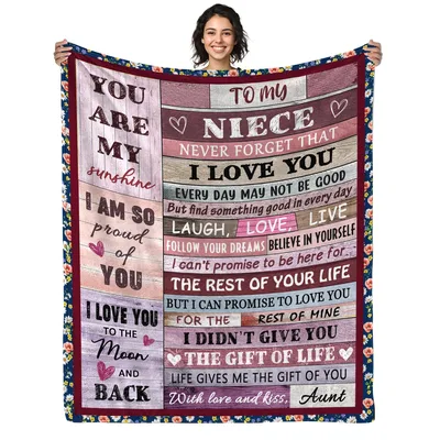 Niece Aunt Blanket: A Love Letter Written in Print