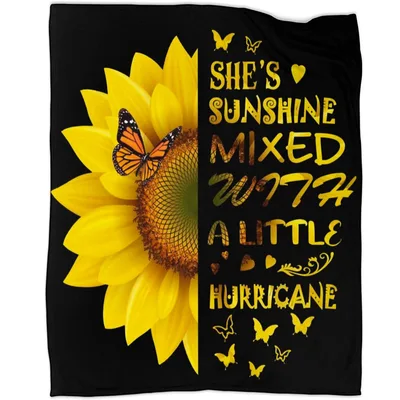 Sunshine and Hurricane Blanket for a Daughter Who Lights Up Any Room