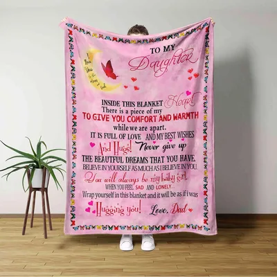 Father to Daughter Blanket: A Letter from Dad