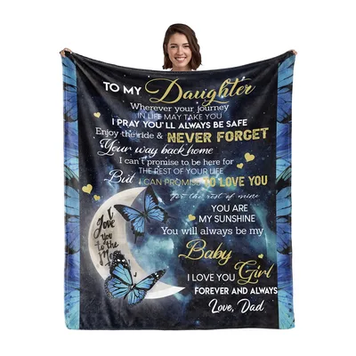 Love You Forever Blanket for Daughters from Dad