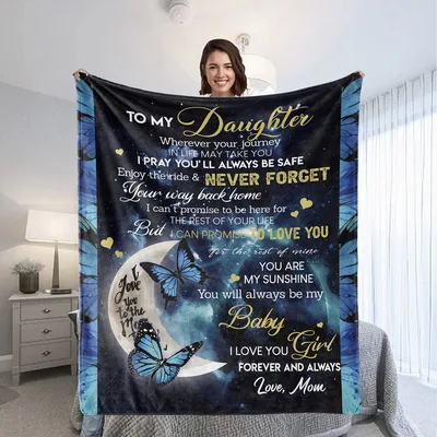 Butterfly Moon Blanket: A Sentimental Letter from Mom to Daughter