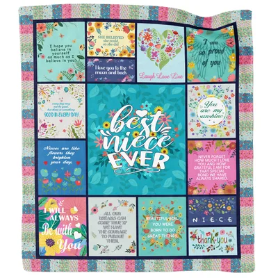 Best Niece Ever Blanket: A Floral Gift for Her
