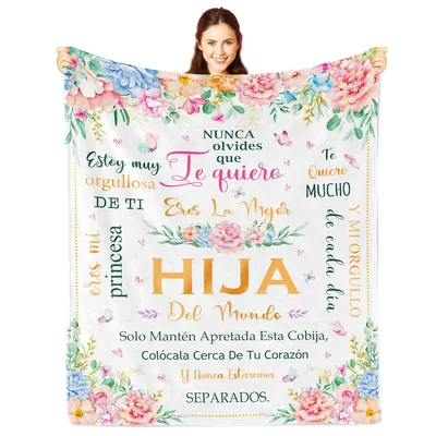 Hija Del Mundo Blanket: Spanish Daughter Love Design