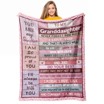 Sunshine Granddaughter Blanket with a Heartfelt Message