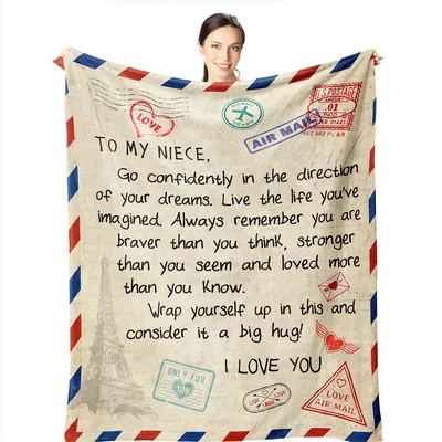 Niece Letter Blanket: A Love Note You Can Wrap Up In