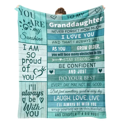 Granddaughter Letter Sentimental Blanket for Your Girl