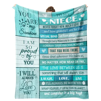 Niece Letter Sentiment Blanket for Your Niece