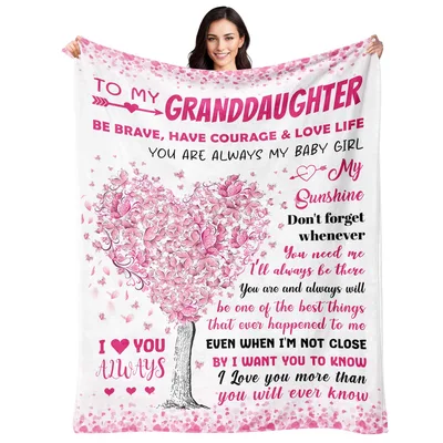 Letter to My Granddaughter Pink Tree Blanket: Gift Guide