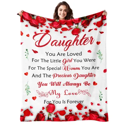 Daughter you Are Loved Blanket for Your Daughter