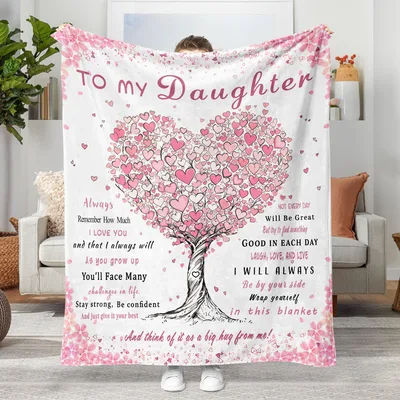 Daughter Heart Tree Blanket: A Message for Her