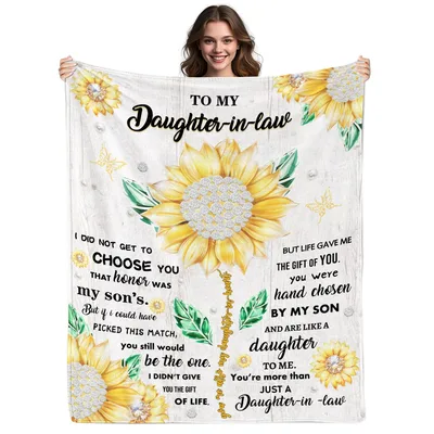 Sunflower Daughter-in-Law Blanket: A Heartfelt Thank You