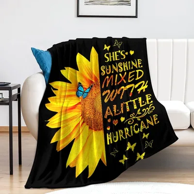Little Hurricane Blanket: Sunflower Sunshine Design