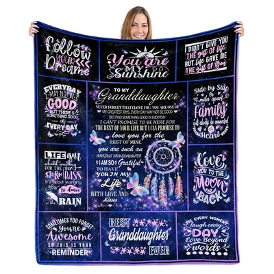 Granddaughter Dreamcatcher Blanket: Sweet Words for Her