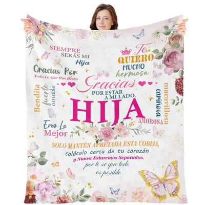 Siempre Serás Mi Hija Blanket: Spanish Words for a Daughter