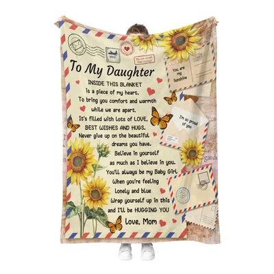 Love Mom Daughter Blanket: A Letter You Can Wrap Up In