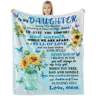 Daughter Comfort Blanket: A Hug from Mom for Her Girl