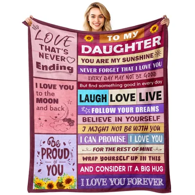 Love Daughter Blanket: Words for Her Every Day