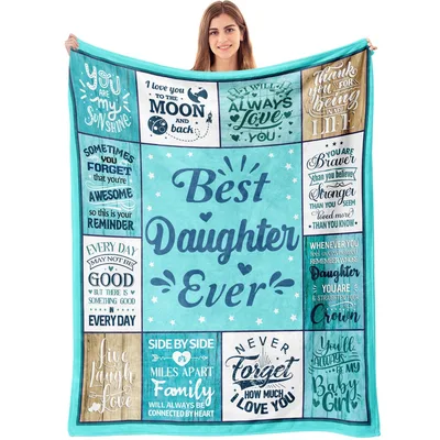 Daughter Keepsake Blanket: A Message for Her Every Day
