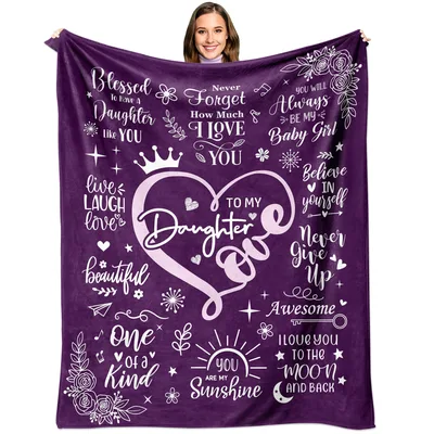 To My Daughter Love Blanket: A Cozy Gift Full of Words
