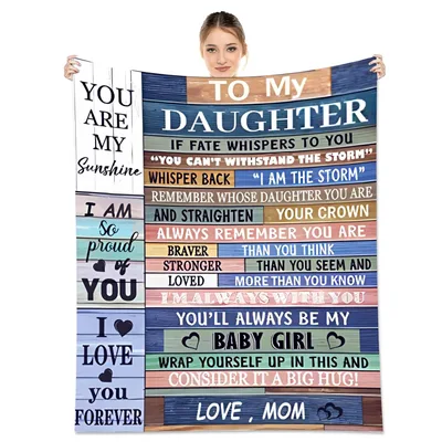 To My Daughter If Fate Blanket: A Mom's Message