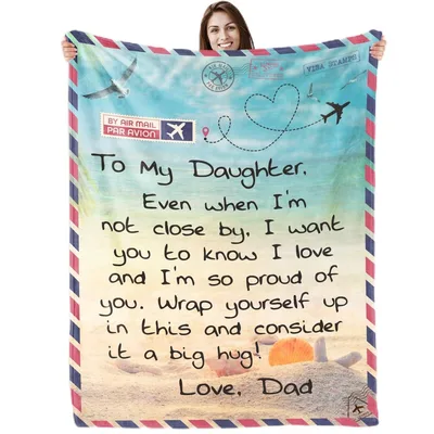 By Air Mail Blanket: A Letter From Dad to Your Daughter