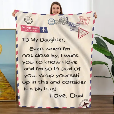 Love Letter from Dad Blanket for Your Daughter