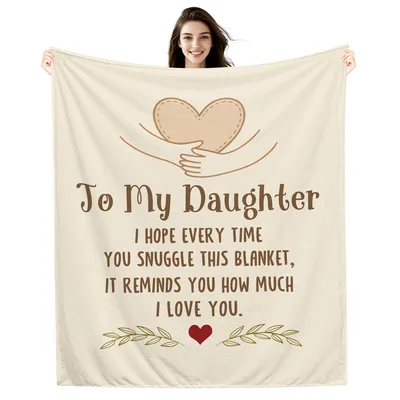 Daughter Love Message Blanket: A Heartfelt Gift for Her