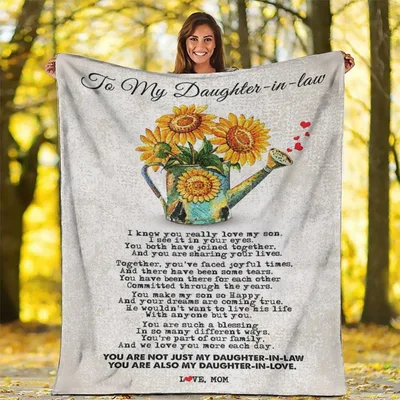 Daughter-in-law Sunflowers Blanket: A Heartfelt Gift for Family Bonds