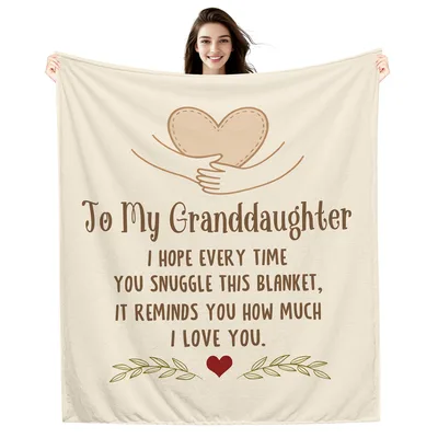 Love You Granddaughter Blanket: A Heartfelt Message Throw