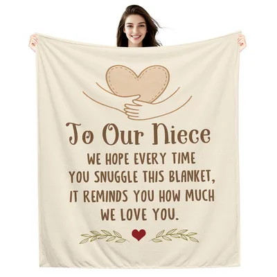 Niece Love Blanket: A Hug Reminder From Aunt and Uncle
