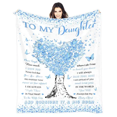 Daughter Love Heart Blanket for Your Girl