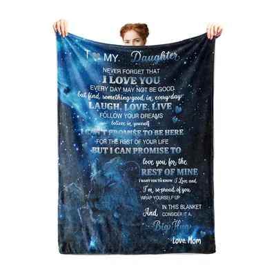 Daughter Love Letter Lion Blanket: A Note From Mom