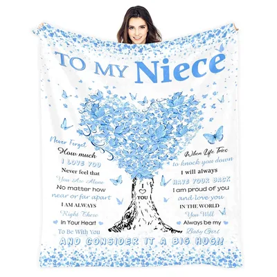 to My Niece Never Forget Blanket for a Loved One