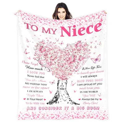 Niece Heart Tree Blanket: A Hug for Your Girl