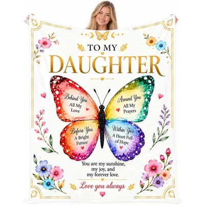 Daughter Butterfly Blanket: A Love Note in Color