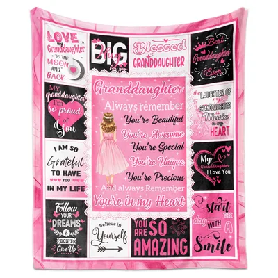 Love my Granddaughter Blanket: A Soft Message for Her