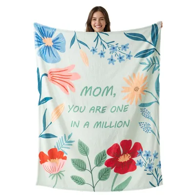 Mom You Are One Blanket Floral Gift for Mother