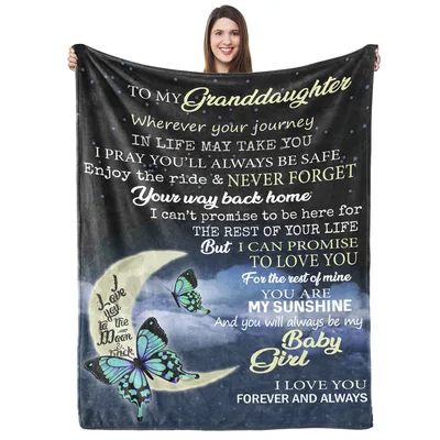 To My Granddaughter Moon Blanket: A Night Sky Love Note