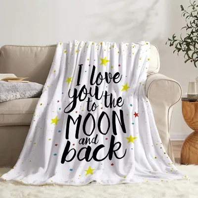 I Love Blanket: I Love You To The Moon And Back Design