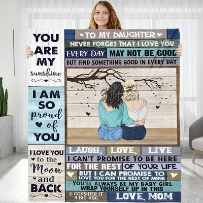 To My Daughter Mom Message Blanket: A Heartfelt Gift for Your Girl