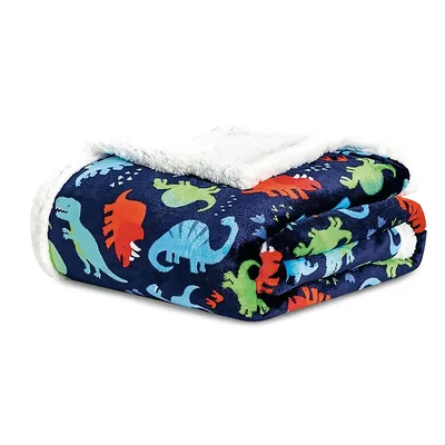 Dino Print Blanket for Kids Who Love Dinosaurs