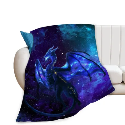 Space Dragon Blanket: A Dragon Among the Stars