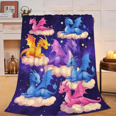 Cute Dragons Blanket for Dragon Fans of Every Age