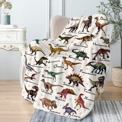 Dinosaur ABC Blanket for Little Dino Fans