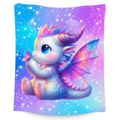 Dragon Butterfly Blanket for Dreamy Little Fans